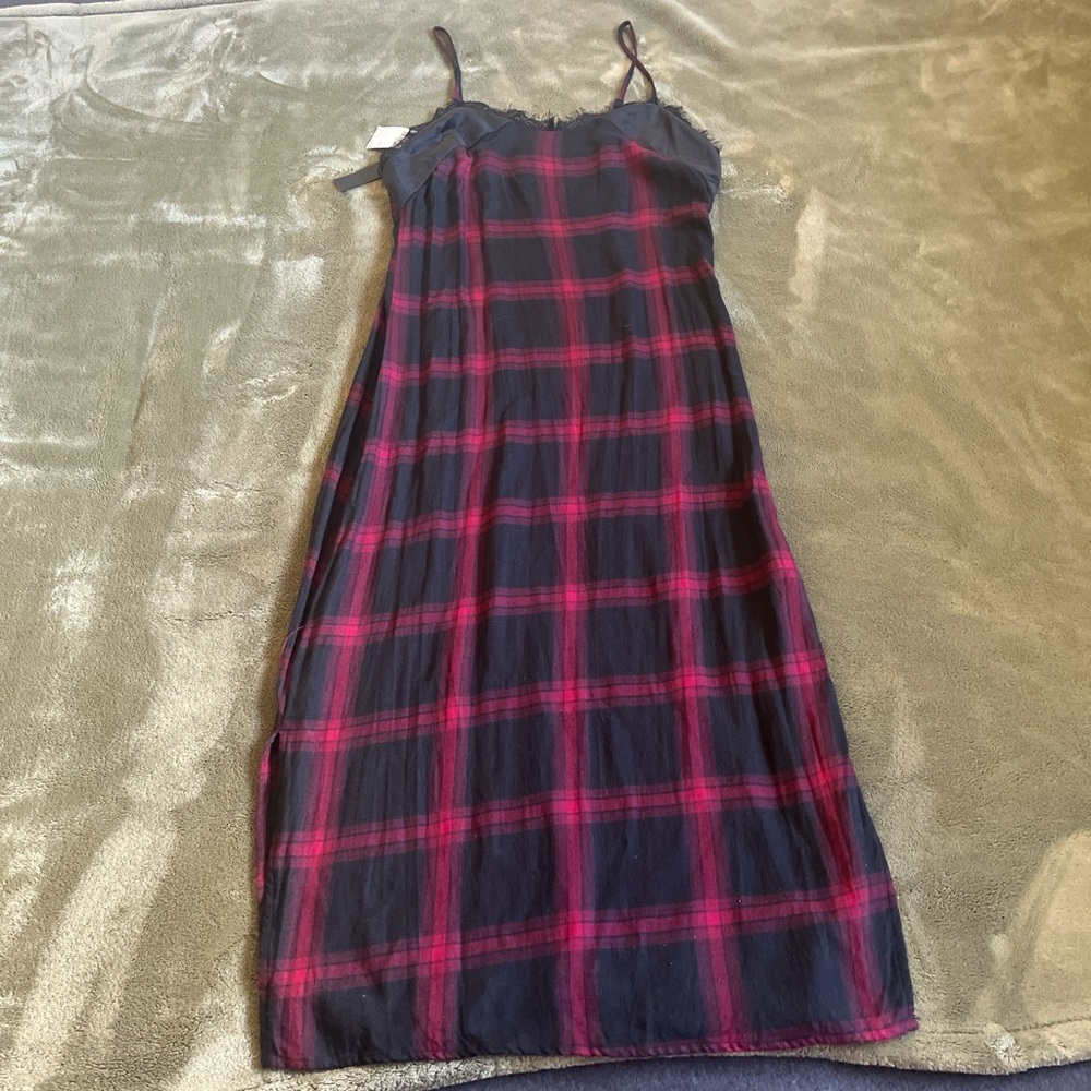 Black and Red Plaid Dress
